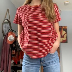 vintage multi-colored striped tee